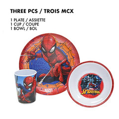 Spider-Man Melamine Dinner Set for Kids