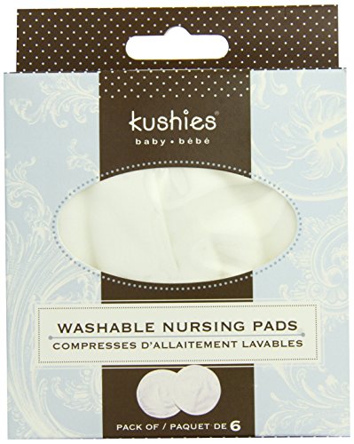 Kushies N900 Washable Nursing Pads, White