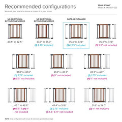 Munchkin Wood and Steel Baby Gate Extension, 2.75"