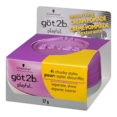 Schwarzkopf Got2b Playful Texturizing Creme Pomade, 2 Ounces