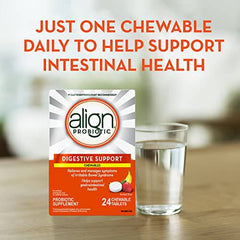 Align Probiotic, Chewables, daily probiotic supplement for digestive care, 24 chewable tablets, #1 Recommended Probiotic Brand by Doctors‡