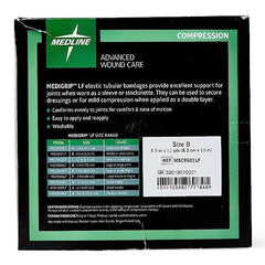 Medline Medigrip LF Elastic Tubular Support Bandages, 1 Roll, Size B: 2-1/2"W x 11 yd.