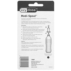 EZY DOSE Medi-Spout for Pills, Medicine, Vitamins Assist Cap for Easy Swallowing, Fits Most Plastic Water Bottles Blue 1 Count (Pack of 1)