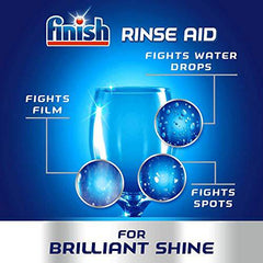 Finish Jet-Dry, Dishwasher Rinse Aid, Original, 250ml, Dishwasher Rinse Agent & Drying Agent - Zecoya