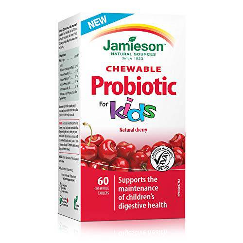 Jamieson Chewable Probiotic for Kids 5 Billion Active Cells - Natural Cherry Flavour