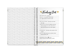 Pearhead Pregnancy Journal, White/Gold/Black