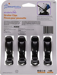 Dreambaby L2211 Stroller buddy Stroller Clips - Black - 4pk