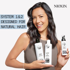 Nioxin System 2 Scalp & Hair Care Trial Sized Kit, For Natural Hair With Progressed Thinning