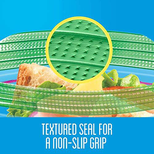 Ziploc Snack and Sandwich Bags for On-The-Go Freshness, Grip 'n Seal Technology for Easier Grip, Open, and Close, 180 Count - Zecoya