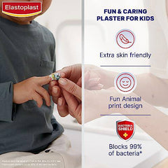 Elastoplast Sensitive Kids Bandages | 20 Strips, 2 sizes | Hypoallergenic | Extra skin-friendly | Soft & Breathable Material | Painless to Remove | Latex Free