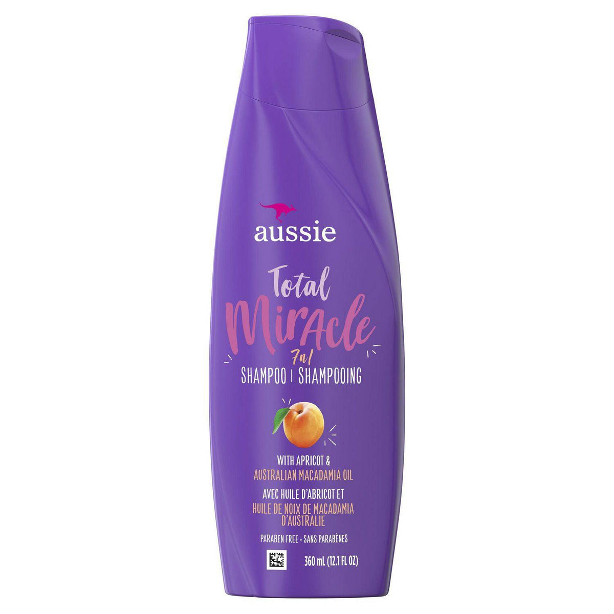 Aussie Paraben-Free Total Miracle Shampoo w/ Apricot & Macadamia For Hair Damage - Zecoya