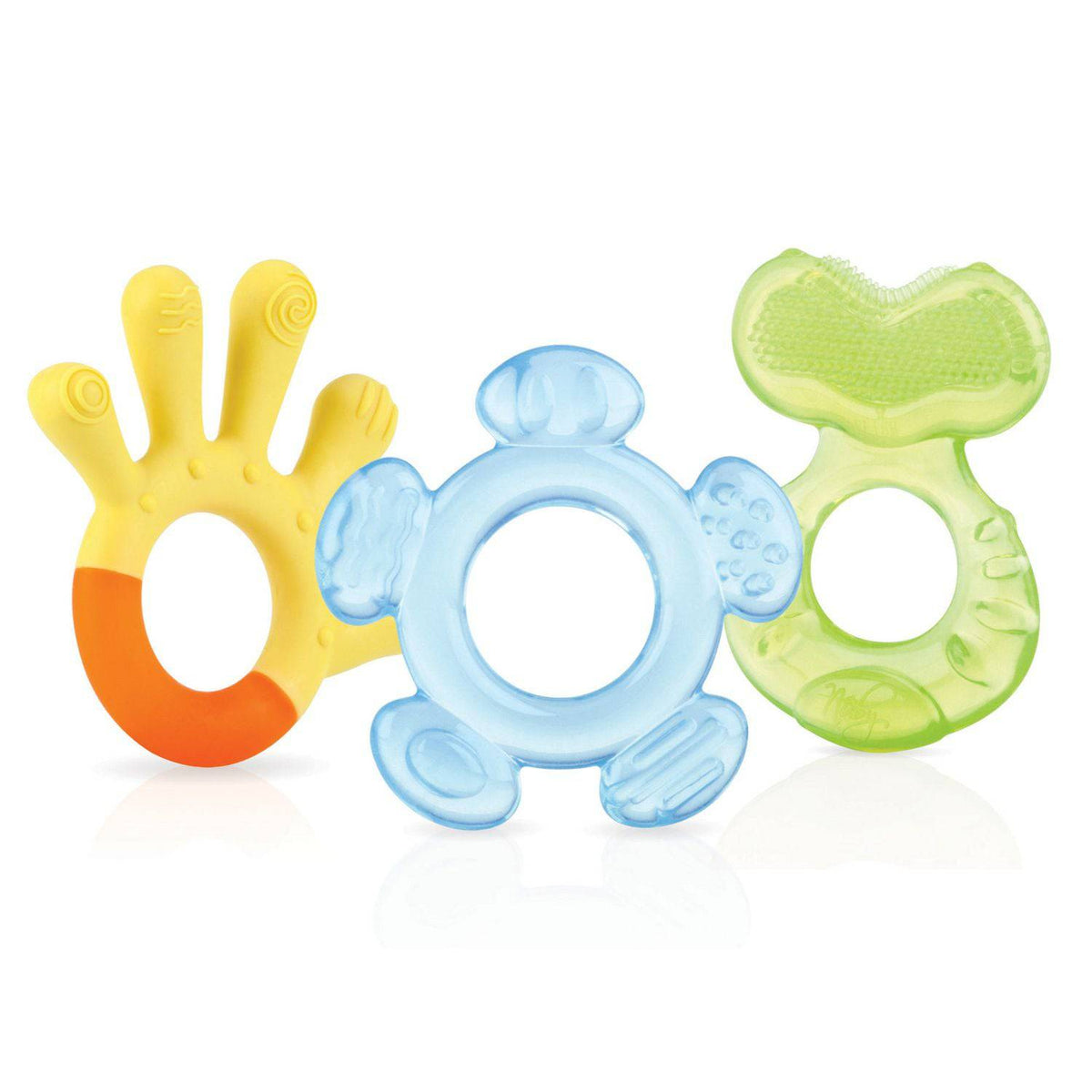 Nuby Lightweight & Easy To Hold 3-Step Baby Teether Set - Zecoya