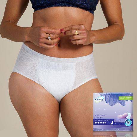 TENA Incontinence Underwear, Overnight Protection, Xlarge, 10 Count - Zecoya