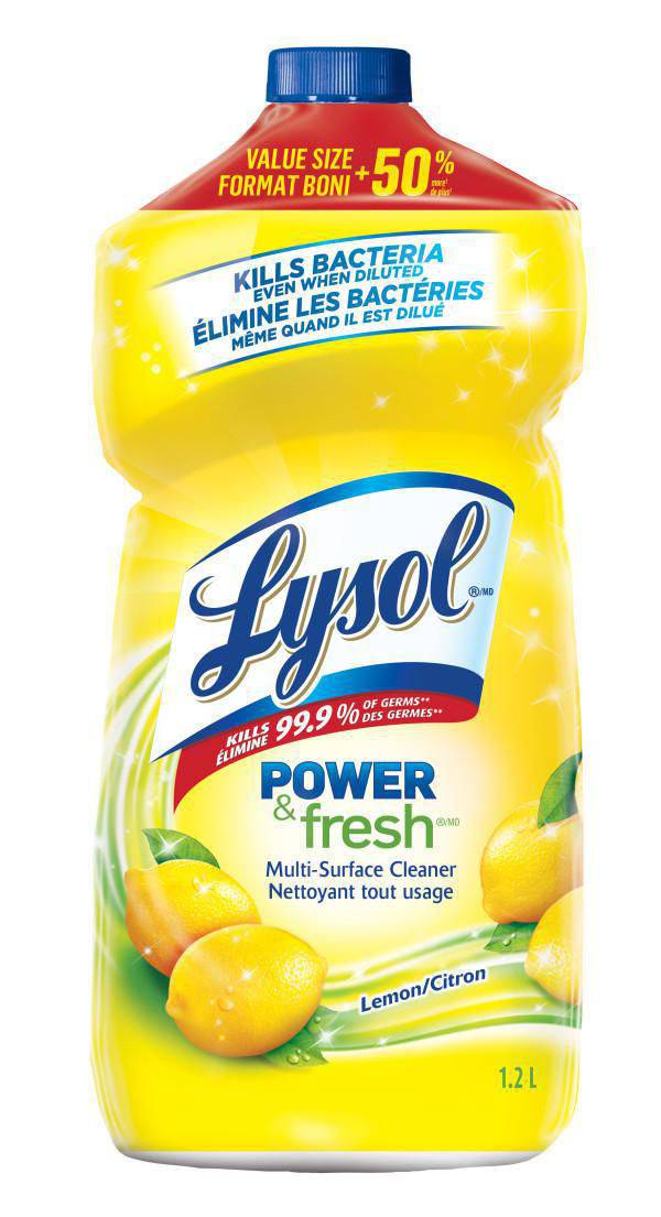 Lysol All Purpose Cleaner, Pour, Lemon, Multi Surface Cleaner - Zecoya