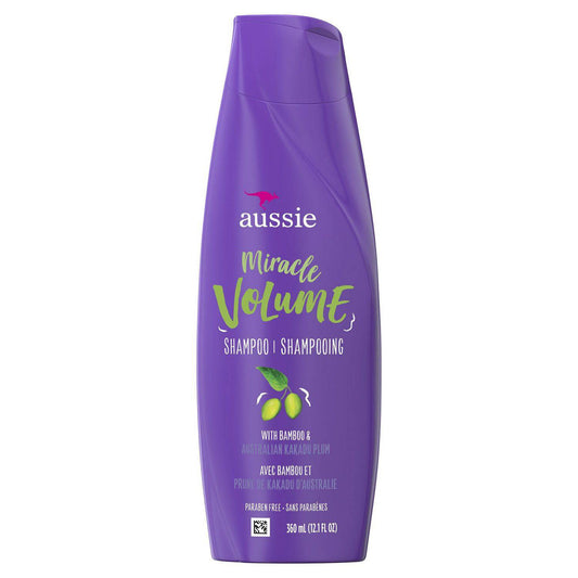 Aussie Paraben-Free Miracle Volume Shampoo w/ Plum & Bamboo For Fine Hair - Zecoya