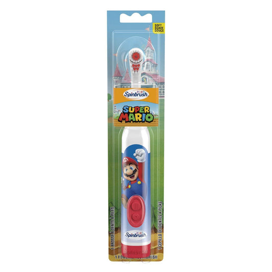 ARM & HAMMER Kids Spinbrush Super Mario Battery Toothbrush - Zecoya