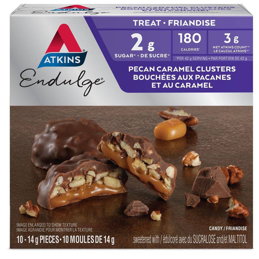 Atkins Edulge Pecan Caramel Clusters - Zecoya