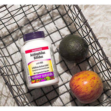 Webber Naturals® Acidophilus with Bifidus And Fos Capsules - Zecoya