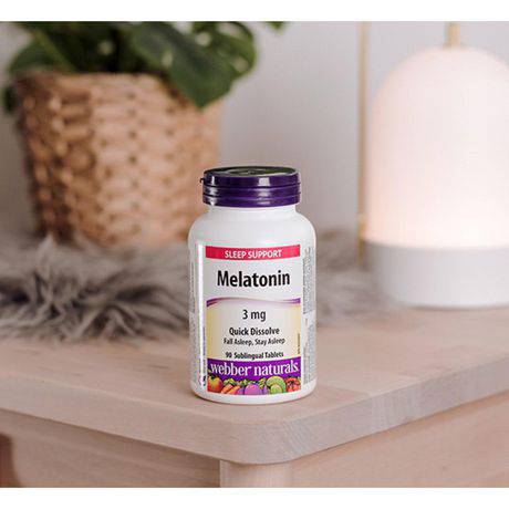 Webber Naturals® Melatonin Quick Dissolve, 3 mg - Zecoya