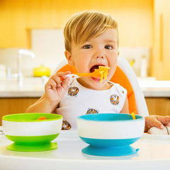 Munchkin Stay Put Suction Bowl, Includes Strong Suction Base and Quick-Release Tabs, Microwave Safe and BPA-Free, 3 Pack - Zecoya