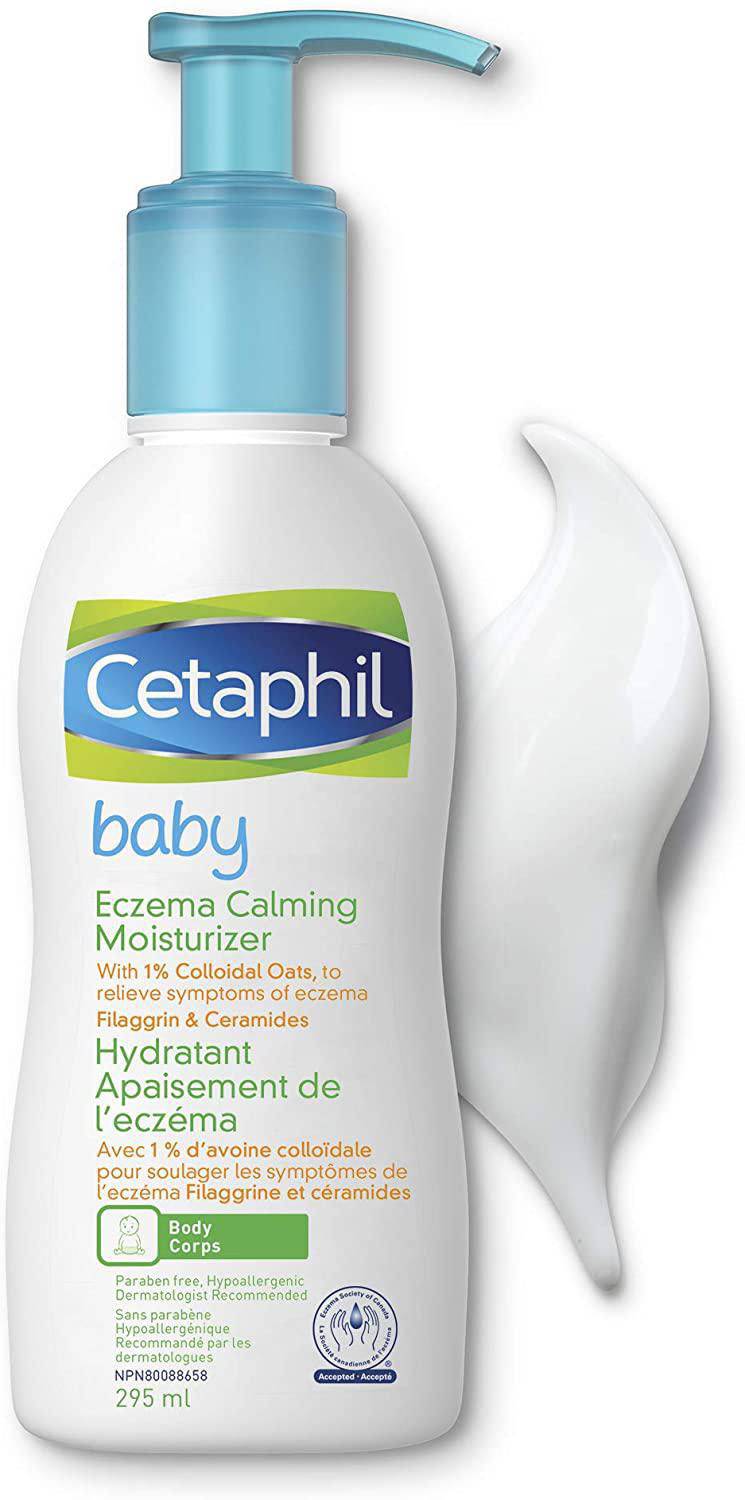 Cetaphil Baby Eczema Calming Moisturizer | With Colloidal Oats, Ceramides, Shea Butter and Filaggrin | For Dry Itchy Skin | 295ml - Zecoya