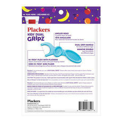 Plackers Kid's Dual Grip Fruit Smoothie Swirl Dental Floss, 75ct, 303874518 - Zecoya