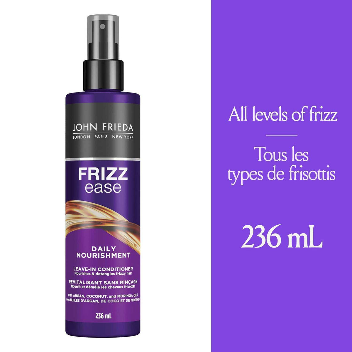 John Frieda Frizz Ease Daily Nourishment Spray Leave in Conditioner - Zecoya