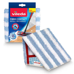 Vileda Fibro Contact Mop Refill - Flat Mop, Cotton & Microfibre Blend - Zecoya