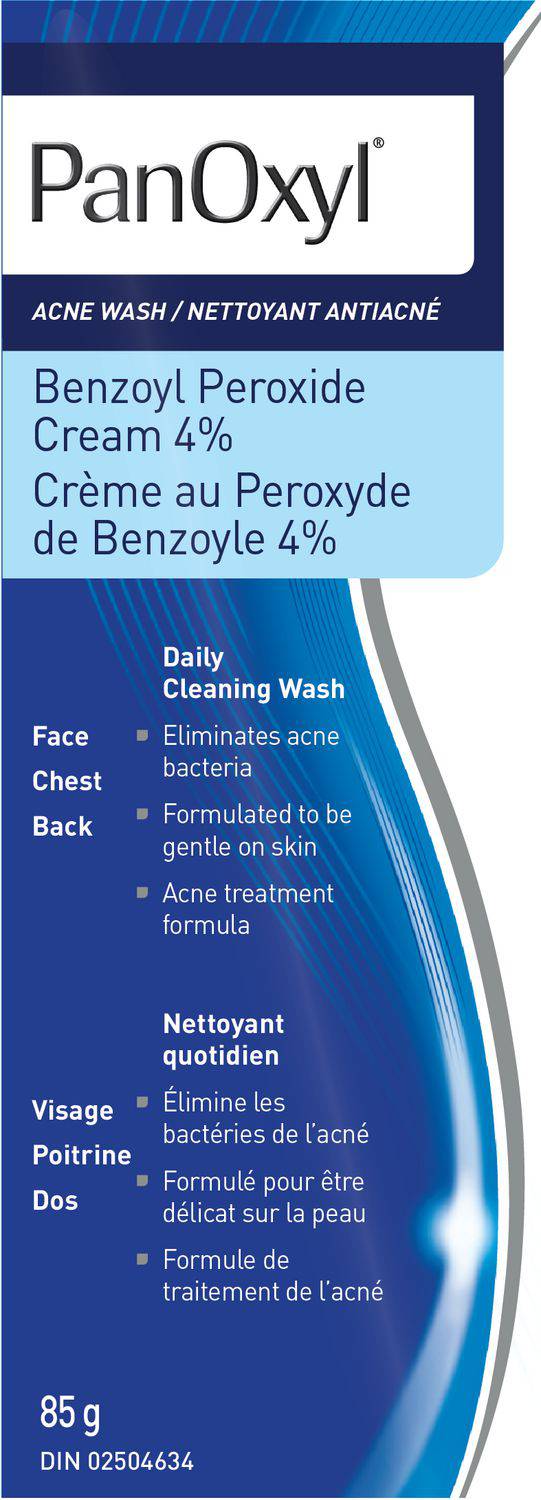 PanOxyl Creamy Acne Wash, 4% Benzoyl Peroxide - Zecoya