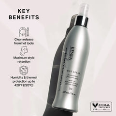 Kenra Platinum Hot Spray 20 | Heat Protection Styler | All Hair Types | Brunettes