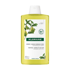 Klorane - Purifying Shampoo with Citrus Pulp - Normal to Oily Hair - Purifies, Detoxifies Hair & Scalp, Removes Buildup, Neutralizes Hard Water, Paraben, SLS Free - 400ml