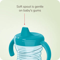 First Essentials By NUK Fun Grips 2-Handle Trainer Soft Spout Sippy Cup, 7 oz