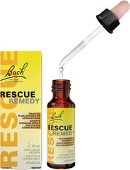 Rescue Remedy Bach RESCUE REMEDY Dropper 10mL, Natural Flower Essence, Vegan, Gluten and Sugar-Free (Pack of 1) 10 ml (Pack of 1)