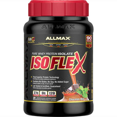 ALLMAX Nutrition - ISOFLEX - 100% Ultra-Pure Whey Protein Isolate - Chocolate Mint Supreme - 2 Pound