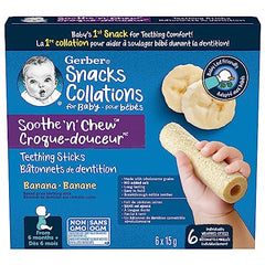 Gerber Soothe 'N' Chew Teething Sticks Banana, 5x90g