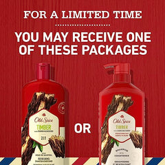 Old Spice Timber With Sandalwood 2in1 Shampoo and Conditioner for Men, 650 Milliliters