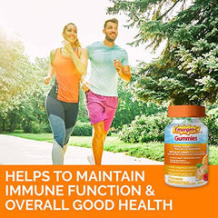 Emergen-C Immune Support Gummies, A Boost of Vitamins and Minerals, Orange, Tangerine & Raspberry Mix, 45 Gummies