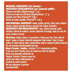 Metamucil Fibre Supplement Gummies, No Sugar Added, Orange Flavour, Prebiotic, Plant-Based, 72 Count, (Package May Vary)