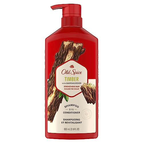 Old Spice Timber With Sandalwood 2in1 Shampoo and Conditioner for Men, 650 Milliliters