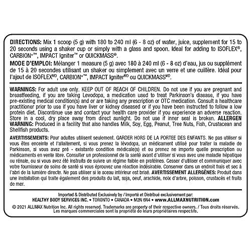 ALLMAX Nutrition - BCAA 2:1:1-100% Pure Pharmaceutical Grade - Micronized Branched Chain Amino Acids - Gluten-Free, 400 Gram