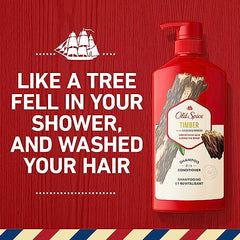 Old Spice Timber With Sandalwood 2in1 Shampoo and Conditioner for Men, 650 Milliliters