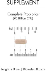 Dr. Mercola Complete Probiotics (70 Billion CFU) Dietary Supplement, 90 Servings (90 Capsules)