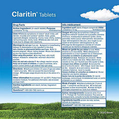 Claritin Allergy Medicine, 24-Hour Non-Drowsy Relief 10 mg, Value Pack, 85 Tablets