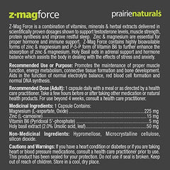 Prairie Naturals Z Mag force v Capsules 60 count