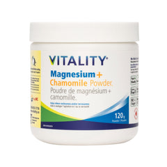 VITALITY Magnesium + Chamomile - Powder, 120 Grams