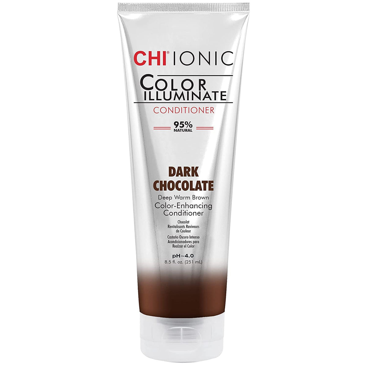 CHI Ionic Illuminate Color Conditioner, Dark Chocolate, 8.5 Fl Oz