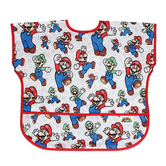 Bumkins Baby Boys Nintendo Kid Bib, Mario & Luigi, 1 Count Pack Of 1 US