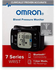 OMRON 7 Series Wireless Wrist Blood Pressure Monitor, Black