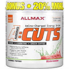 ALLMAX Nutrition - AMINOCUTS (A:CUTS) - Weight-Management BCAA (L-Carnitine + Taurine + Green Coffee) - Watermelon - 252 Gram - 36 Servings