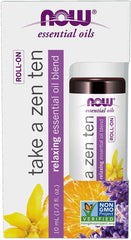 NOW Take a Zen Ten Essential Oil Blend Roll-On, 10mL